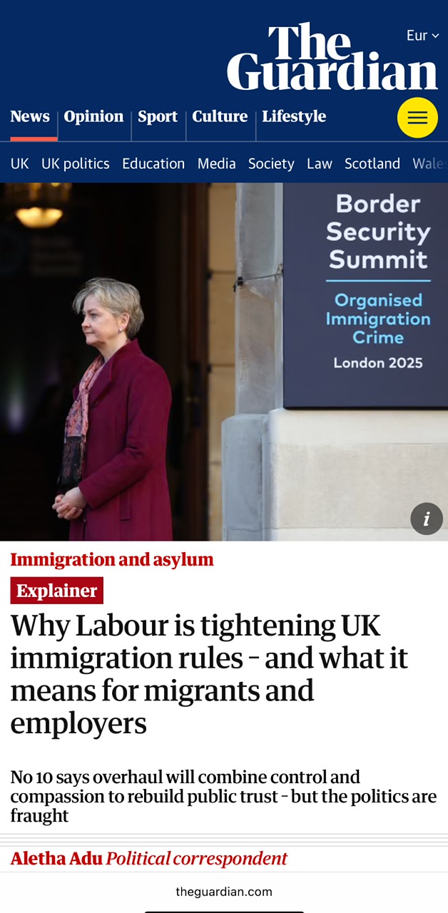 Why Labour is tightening UK immigration rules – and what it means for migrants and employers